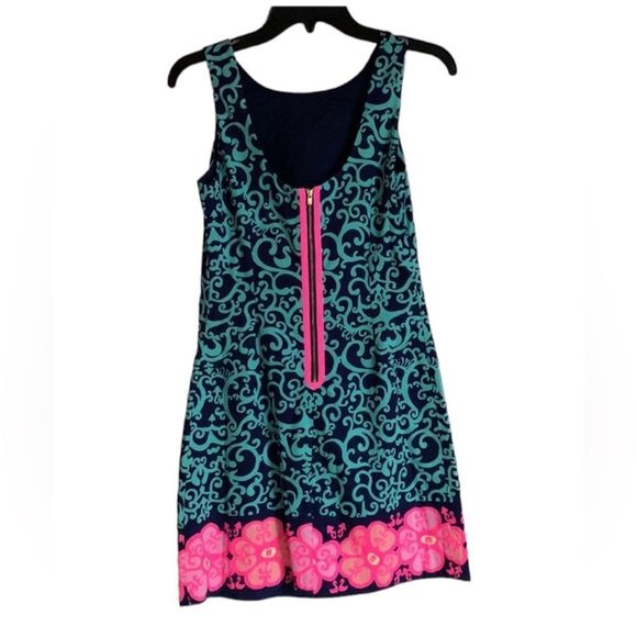 Lilly Pulitzer, Pink/Blue/Turquoise Slip Dress, Size Zero, NWOT. - Picture 2 of 8